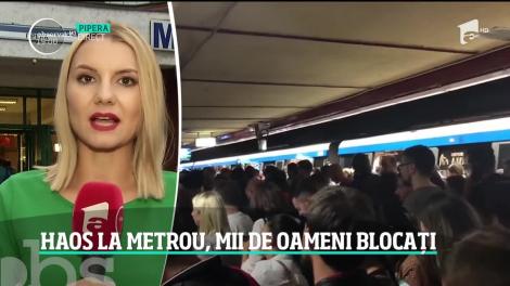 Haos la metrou, mii de oameni blocați pe peroane! Ce au anunțat reprezentanții Metrorex
