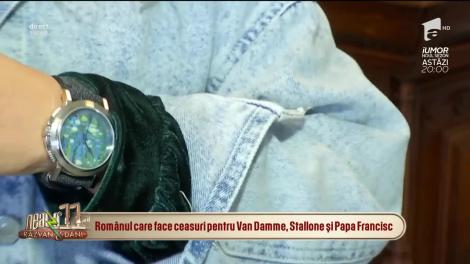 El este romanul care face ceasuri pentru Jean-Claude Van Damme, Sylvester Stallone si Papa Francisc!