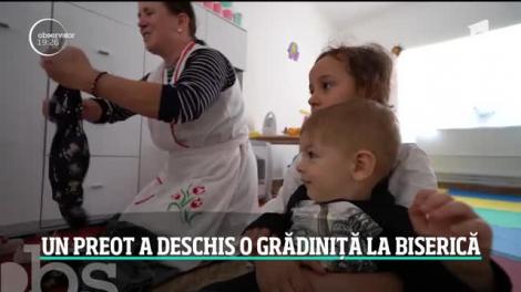 Inedit! Un preot din Botoșani a deschis o grădiniță în curtea bisericii, pentru copii necăjiți! Soția lui: „Părinții lor întâmpină diferite probleme”