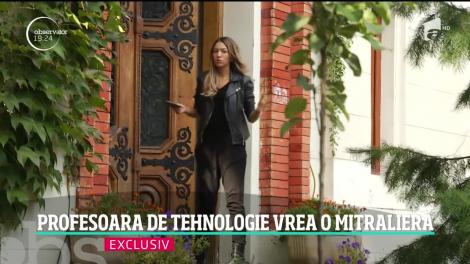 Profesoara care vrea o mitralieră a înspăimântat elevii şi părinţii din Capitală. Cadrul didactic nu are de gând să renunţe la ore