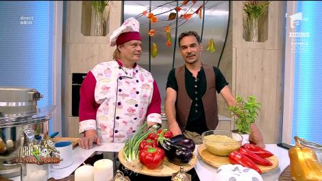 Rețeta Zilei - Neatza cu Răzvan şi Dani. Salată de vinete cu gogoșari și cremă de brânză