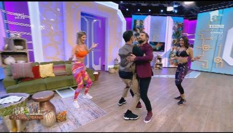 Câtă tandrețe! Dani Oțil și Răzvan Simion s-au luat în brațe și ne-au arătat cum se dansează Lambada