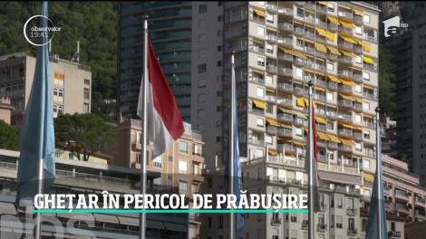 Un gheţar de pe Mont Blanc este la un pas de prăbuşire