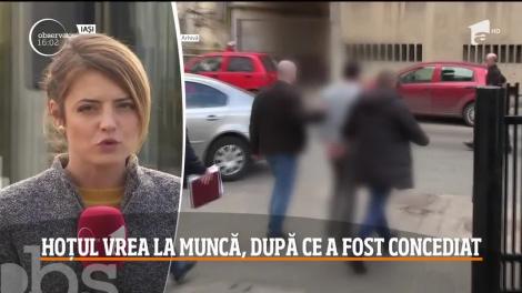 Bărbatul care a furat aproximativ un milion de lei din banca unde lucra vrea să se întoarcă la muncă, după ce şefii săi l-au concediat
