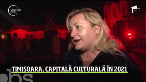 Sărbătoare în stradă la Timişoara, care va fi Capitală Culturală Europeană în 2021