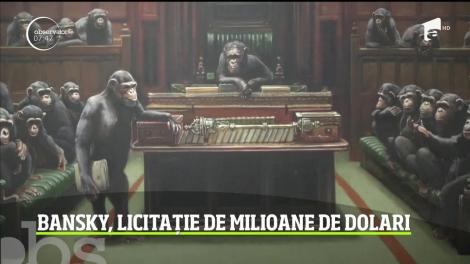Banksy, licitație de milioane de dolari