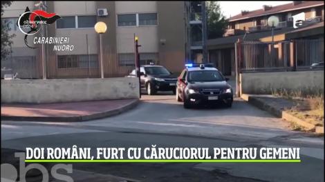 Români prinși la furat cu un cărucior de bebeluși