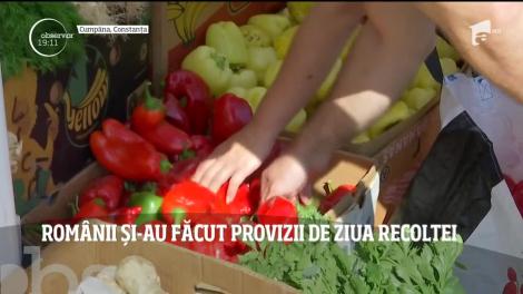Românii și-au făcut provizii de ziua recoltei