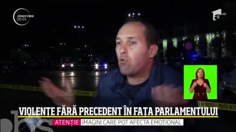 Scene de război şi violenţe în centrul Capitalei! Zeci de indivizi s-au bătut cu bâte şi topoare, iar un bărbat de 30 de ani a murit împuşcat