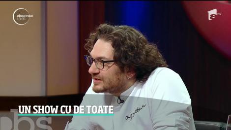 Chefi la cuțite, un show cu de toate. Platouri nereuşite, situaţii amuzante şi ingrediente surpriză