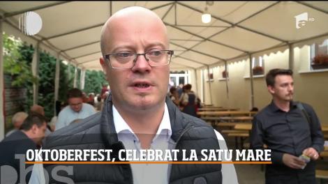 Oktoberfest, celebrat cu butoaie cu bere la Satu Mare