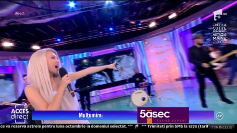 Acces Direct. Andreea Balan cântă melodia Înger păzitor