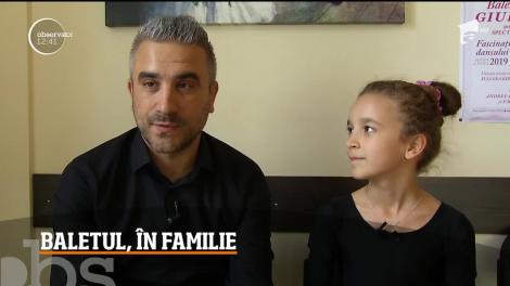 Zoli Toth e îndrăgostit de balet şi şi-a transmis pasiunea fiicei sale