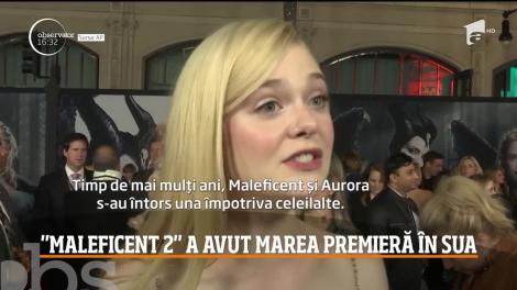 Imagini de la premiera filmului Maleficent 2. Angelina Jolie a strălucit pe covorul roşu