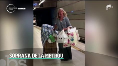 O femeie fără adăpost, spectacol de operă la metrou. Reprezentaţia care a impresionat o lume întreagă