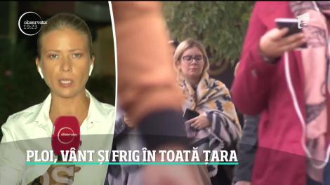 Meteorologii anunță ploi, vânt și frig în toată țara