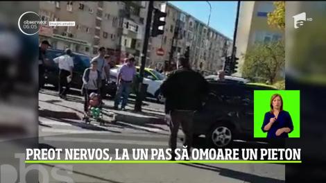 Un preot din Argeş a ajuns pe mâinile poliţiştilor după ce a lovit cu maşina, intenţionat, un bărbat