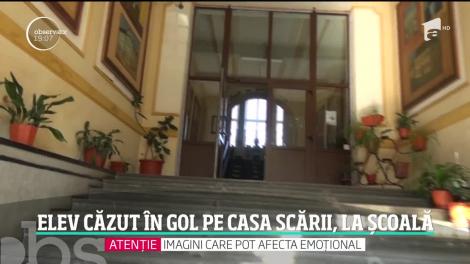 Elev căzut în gol pe casa scării, la o şcoală din Năsăud! "Îşi mişca mâinile, îşi mişca picioarele. A vorbit puţin."