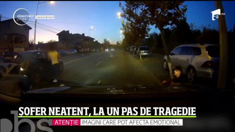 Imagini uluitoare pe o şosea din Bucureşti, unde două maşini s-au ciocnit violent