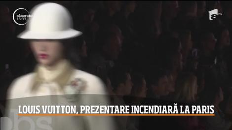 Louis Vuitton, prezentare incendiară la Paris