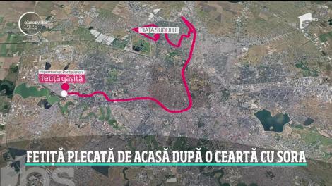 O fetiță de 10 ani a plecat de acasă după o ceartă cu soraei. După căutări neîntrerupte, fata a fost găsită