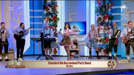 Neatza cu Răzvan şi Dani. Claudia şi trupa Die Butzeland Party Band cântă un  "Medley"