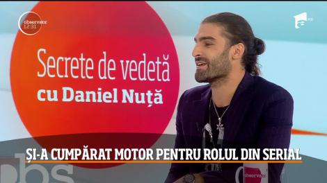 Daniel Nuţã, actor în serialul Sacrificiul, și-a cumpărat motor pentru rolul său