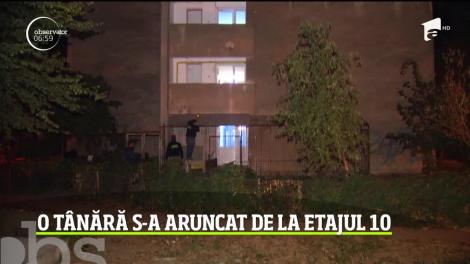 Sfârşit teribil pentru tânără din Capitală. S-a aruncat de la etajul 10 al unui bloc