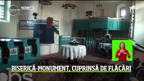 O biserică, monument istoric, a fost la un pas să fie mistuită de flăcări