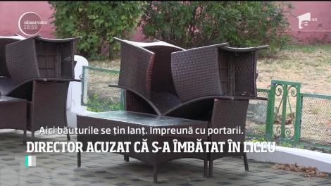 Cum se apără directorul surprins beat în curtea școlii: ”Sunt cardiac, doamnă, poate să-mi fie rău oricând!”