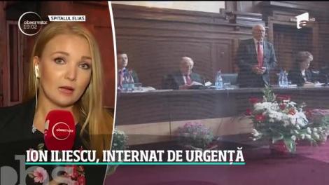 Ion Iliescu, internat în stare gravă. Fostul preşedinte în vârsta de 89 de ani a suferit un infarct