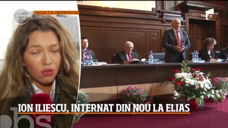 Ion Iliescu, internat la Spitalul Elias din Capitală din cauza unor probleme cardiace