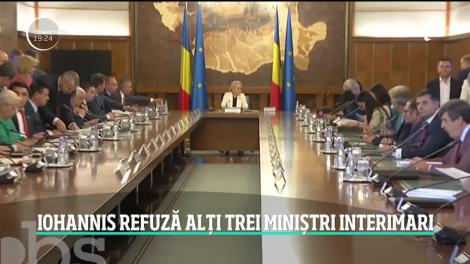 Preşedintele Klaus Iohannis a refuzat propunerile Vioricăi Dăncilă în privinţa miniştrilor interimari
