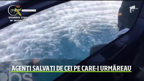 Întâmplare neaşteptată pe Marea Mediterană. Trei poliţişti au fost salvaţi, din larg, chiar de traficanţii de droguri pe care îi urmăreau