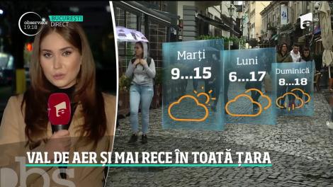 Vremea va fi şi mai frig. Începutul de săptămână aduce temperaturi negative și ninsori
