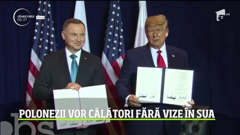 Polonezii vor călători fără vize în Statele Unite