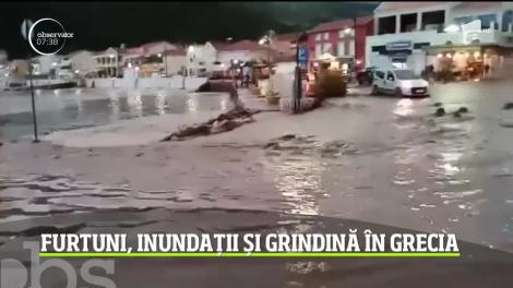 Pericol pentru românii din Grecia! Furtuni violente şi inundaţii au provocat pagube uriașe din nou
