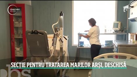 O secţie pentru tratarea marilor arşi a fost deschisă în Capitală