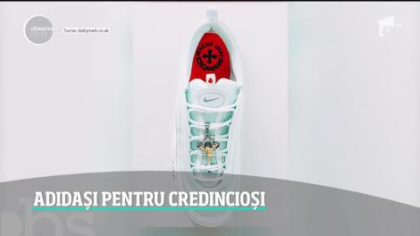 Au apărut pantofii care au apă sfinţită direct din Iordan, injectată în talpă