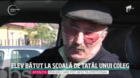 Scene revoltătoare în curtea unui liceu din Suceava. Un tată îl loveşte cu brutalitate pe colegul fiului său de faţă cu alţi copii