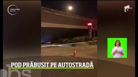 Scene de groază pe o autostradă din China. Opt oameni au murit şi alţi doi au fost răniţi după ce un pasaj suprateran s-a prăbuşit