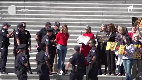 Actriţa Jane Fonda a fost arestată la un protest în Washington