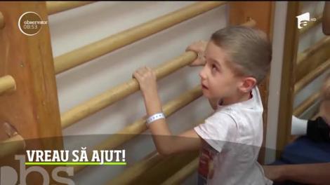 Vreau să ajut! George are cinci ani și suferă de tetrapareză spastică