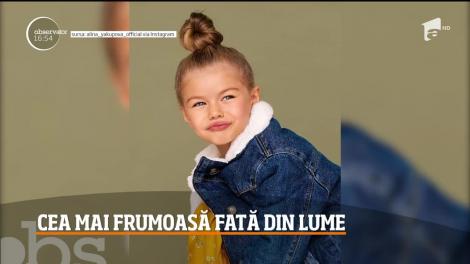 O copilă de șase ani, din Rusia, a fost numită cea mai frumoasă fată din lume