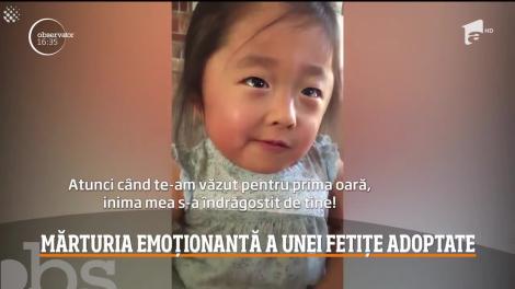 O copilă din Statele Unite i-a mărturisit mamei sale adoptive că a iubit-o din prima clipă