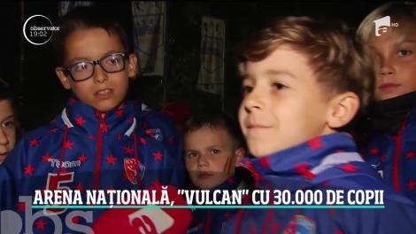 30 de mii de copii au scandat într-un glas numele României, la cel mai emoţionant meci al Naţionalei