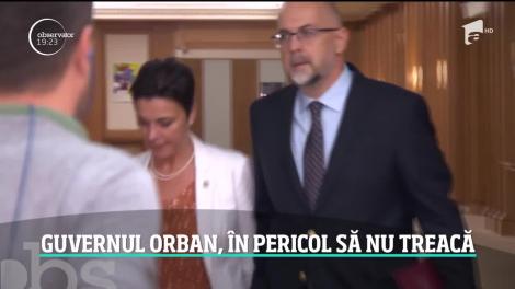 Guvernul Orban, în pericol să nu treacă