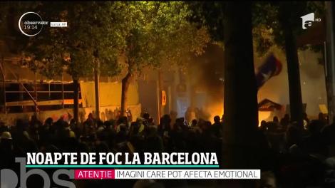 Momente de groază pentru românii-martori ai protestelor violente din Catalonia