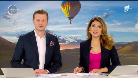 Momentul căsătoriei a fost la înălţime pentru doi tineri. Au zburat cu balonul chiar în ziua nunţii