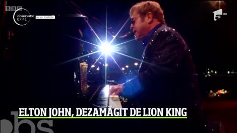 Elton John, dezamăgit de noua ecranizare a filmului Lion King